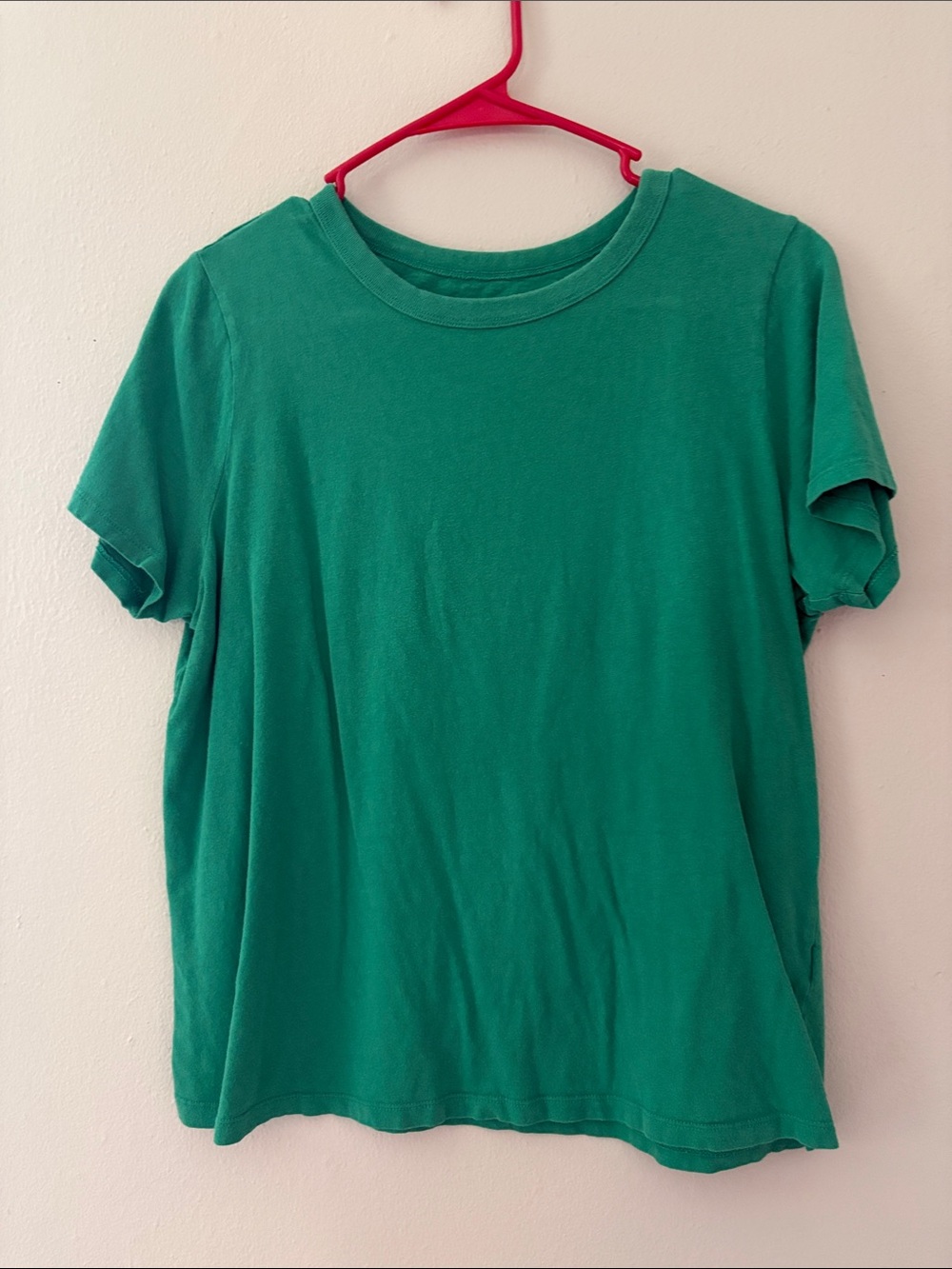 Old Navy Solid Green Short-Sleeve Crew Tee